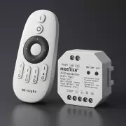 230V LED-Dimmer Triac-Dimmer & 4-Zonen Handfernbedienung - SET | für einfarbige 230V-LED-Leuchten | 2.4GHz