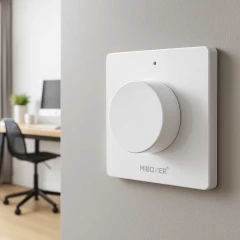 230V LED Drehdimmer Triac-Dimmer & 2.4 GHz Funk Wandschalter - SET | für einfarbige 230V-LED-Streifen | MiBoxer