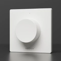 230V LED Drehdimmer Triac-Dimmer & 2.4 GHz Funk Wandschalter - SET | für einfarbige 230V-LED-Streifen | MiBoxer