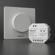 230V LED Drehdimmer Triac-Dimmer & 2.4 GHz Funk Wandschalter - SET | für einfarbige 230V-LED-Streifen | MiBoxer