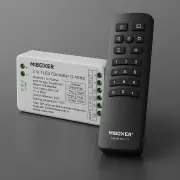2 in 1 LED-Dimmer & 4 Zonen-Fernbedienung SLIM - SET | für 24VDC LED-Streifen einfarbig und CCT | 2.4GHz MiBoxer