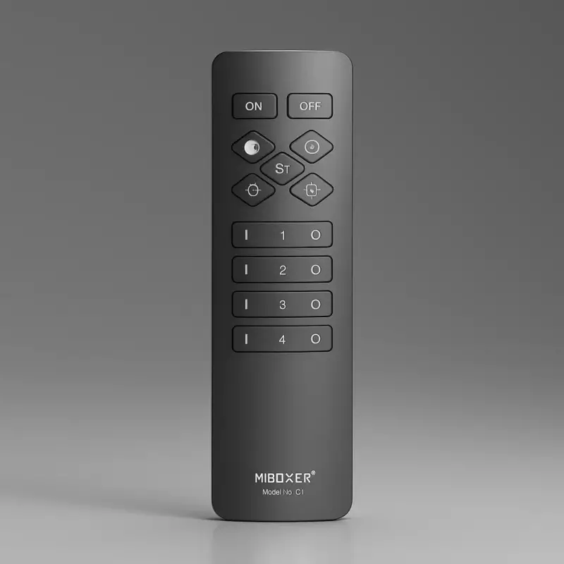 4-Zonen Funk Fernbedienung SLIM | für 1- und 2-Kanal LED-Dimmer | 2.4GHz MiBoxer