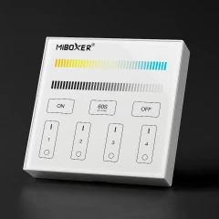 4 Zonen Touch-Wand-Panel Fernbedienung 2.4GHz | für CCT LED-Controller | MiBoxer