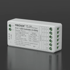 8-Zonen-Fernbedienung und LED-Controller - SET | für 24VDC RGB  RGBW  RGB+CCT LED-Streifen | 2.4GHz MiBoxer