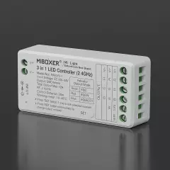 LED-Controller und 4 Zonen Wand-Panel Fernbedienung - SET | für 24VDC RGB und RGBW LED-Streifen | 2.4GHz MiBoxer|