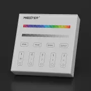 LED-Controller und 4 Zonen Wand-Panel Fernbedienung - SET | für 24VDC RGB und RGBW LED-Streifen | 2.4GHz MiBoxer|