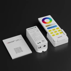 3 in 1 LED-Controller & Touch-Fernbedienung - SET | für 24VDC RGB / RGBW / RGB+CCT LED-Streifen | 2.4GHz MiBoxer