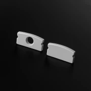 Endkappe ohne Loch für LED Profil SLIM - grau