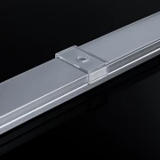 LED Flachprofil SLIM MAX, silber eloxiert, Abdeckung klar - für bis zu 20mm breite LED-Streifen