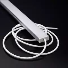 Endkappe mit Loch für Profil SLIM MAX - PVC hellgrau