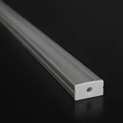 Endkappe mit Loch für Profil SLIM MAX - PVC hellgrau