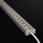 Endkappe mit Loch für Profil SLIM MAX - PVC hellgrau