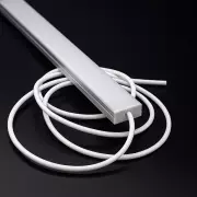 Endkappe mit Loch für Profil SLIM MAX - PVC hellgrau