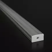 Endkappe mit Loch für Profil SLIM MAX - PVC hellgrau