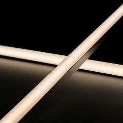 ALU LED Flachprofil CONNECT, erweiterbar, silber eloxiert, Diffusor weiß opal - für LED-Streifen bis 14mm Breite