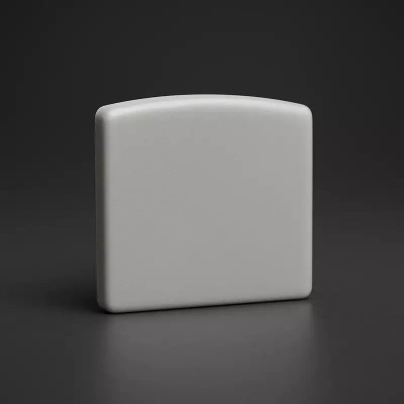 Endkappe ohne Loch für ALU LED Flachprofil CONNECT - PVC hellgrau