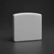 Endkappe ohne Loch für ALU LED Flachprofil CONNECT - PVC hellgrau