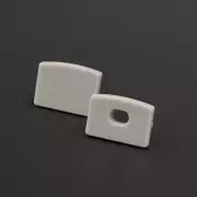 Endkappe ohne Loch für ALU LED Flachprofil CONNECT - PVC hellgrau