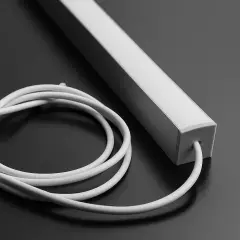 LED Profil Aufputz CONNECT-PRO, erweiterbar, silber eloxiert, Diffusor weiß opal - für LED-Streifen bis 21mm Breite