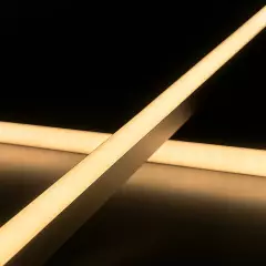 LED Profil Aufputz CONNECT-PRO, erweiterbar, silber eloxiert, Diffusor weiß opal - für LED-Streifen bis 21mm Breite