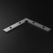 Verbindungsmodul Connector 90° horizontal Typ B für LED Profile - Metall silber