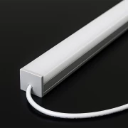 Alu LED-Profil EDGY, silber eloxiert, weiß diffuse Abdeckung - für LED Streifen bis 17mm Breite