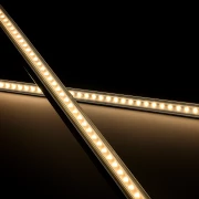 LED Profil SURFACE, Aufputz, silber eloxiert, Schutzabdeckung transparent - für bis zu 12mm breite LED-Streifen