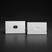 Endkappe mit Loch für LED Profil SURFACE-MAX - Kunststoff hellgrau