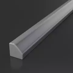 Endkappe ohne Loch für LED Eckprofil CORNER - PVC grau