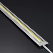 LED Einbauprofil INSIDE, flach, Alu silber eloxiert, transparente Abdeckung klar - für LED-Streifen bis 12mm Breite
