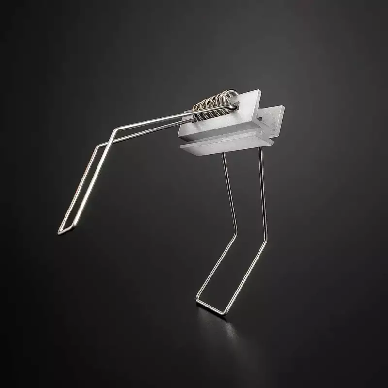 Federclip zur Montage von LED-Einbau Profilen - Metall silber