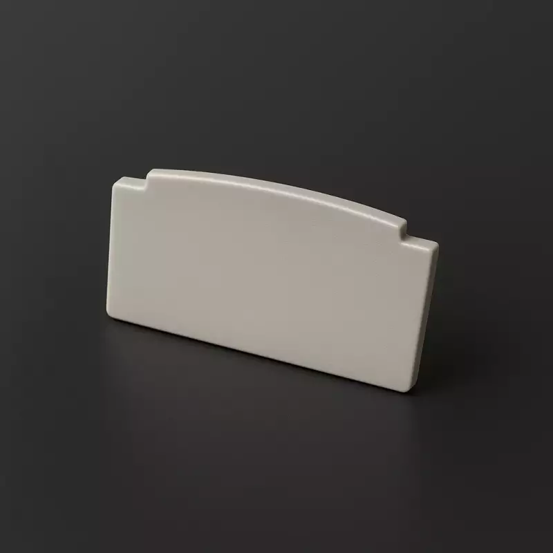 Endkappe ohne Loch für LED Trockenbau Profil PLASTER-MAX - PVC hellgrau