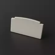 Endkappe ohne Loch für LED Trockenbau Profil PLASTER-MAX - PVC hellgrau