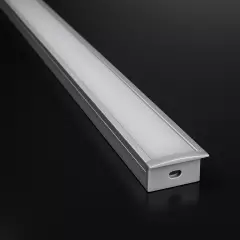 Endkappe mit Loch für LED Profil INSIDE-MAX II - PVC hellgrau