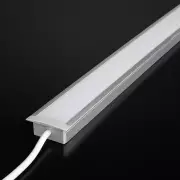 Endkappe mit Loch für LED Profil INSIDE-MAX II - PVC hellgrau