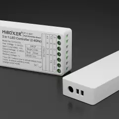 RGB&CCT LED-Controller & 4-Zonen Touch-Wand-Panel - SET | für 24VDC RGB&CCT LED-Streifen | 2.4GHz MiBoxer 4 Zonen ( 4 Controller & 1 Touch-Panel )