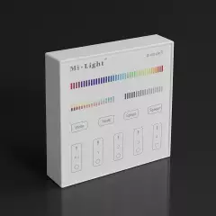 RGB&CCT LED-Controller & 4-Zonen Touch-Wand-Panel - SET | für 24VDC RGB&CCT LED-Streifen | 2.4GHz MiBoxer 4 Zonen ( 4 Controller & 1 Touch-Panel )