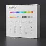 RGB&CCT LED-Controller & 4-Zonen Touch-Wand-Panel - SET | für 24VDC RGB&CCT LED-Streifen | 2.4GHz MiBoxer 4 Zonen ( 4 Controller & 1 Touch-Panel )