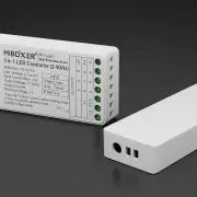 RGB&CCT LED-Controller & 4-Zonen Touch-Wand-Panel - SET | für 24VDC RGB&CCT LED-Streifen | 2.4GHz MiBoxer 4 Zonen ( 4 Controller & 1 Touch-Panel )