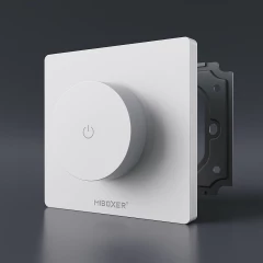 230V WLAN LED-Einbaudimmer mit Drehdimmerschalter & Bedienteil - Phasenabschnitt-Dimmer für 230V LED – 2.4 GHz WiFi Support