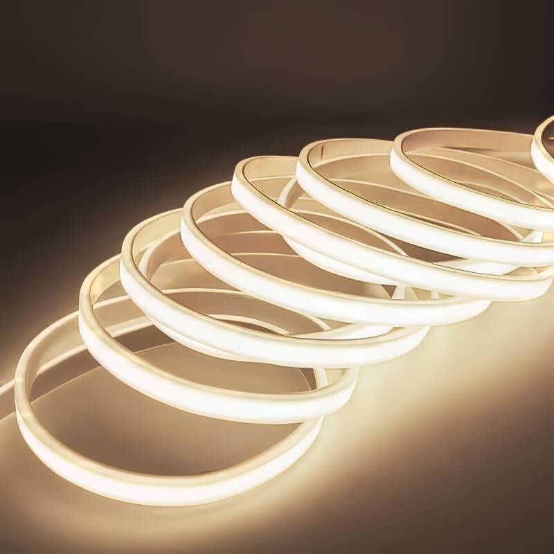 COB LED-Streifen 230 V - diffus - 4000 K neutralweiß - IP65 - Fertigung nach Maß – Länge 10,0 cm – 1,2 Watt – 69 Lumen – 48 LEDs