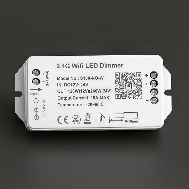 Smart-Home LED-Dimmer WIFI WLAN für SmartLife / Tuya – direkt ohne Gateway – 24V 10A (240W)