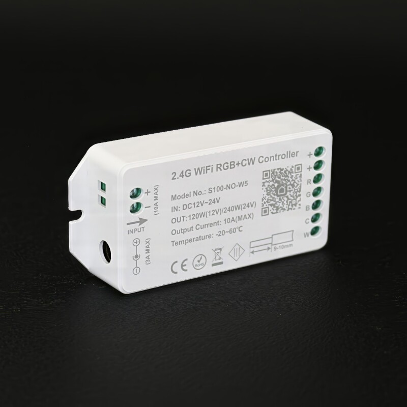 Smart-Home RGB&CCT-Dimmer/Controller WIFI/WLAN für SmartLife / Tuya – direkt ohne Gateway – 24V 10A (240W)