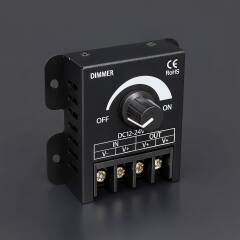 LED-Dimmer PWM 1-Kanal manuell mit schwarzem...