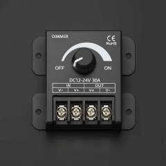 LED-Dimmer PWM 1-Kanal manuell mit schwarzem...