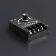 LED-Dimmer PWM 1-Kanal manuell mit schwarzem Metallgehäuse - 24V 30A (720W)