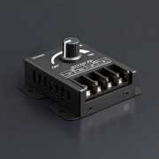 LED-Dimmer PWM 1-Kanal manuell mit schwarzem Metallgehäuse - 24V 30A (720W)