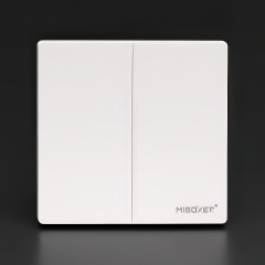 Funk Push-Taster 2-fach superflach | Wandpanel | für 2.4 GHz MiBoxer-Dimmer