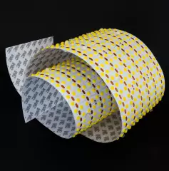 LED-Flächenlicht auf Rolle 24V – COB LED-Folie ONE flexibel | Flex LED-Sheet | Neutralweiß CRI92 | nach Maß in Breite 12 cm – Länge 1 cm – 0,1 Watt – 8 Lumen – 12 LEDs