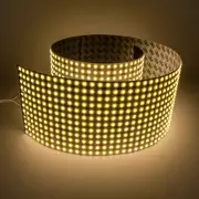 LED-Flächenlicht auf Rolle 24V – COB LED-Folie ONE flexibel | Flex LED-Sheet | Warmweiß CRI92 | nach Maß in Breite 12 cm – Länge 1 cm – 0,1 Watt – 7 Lumen – 12 LEDs